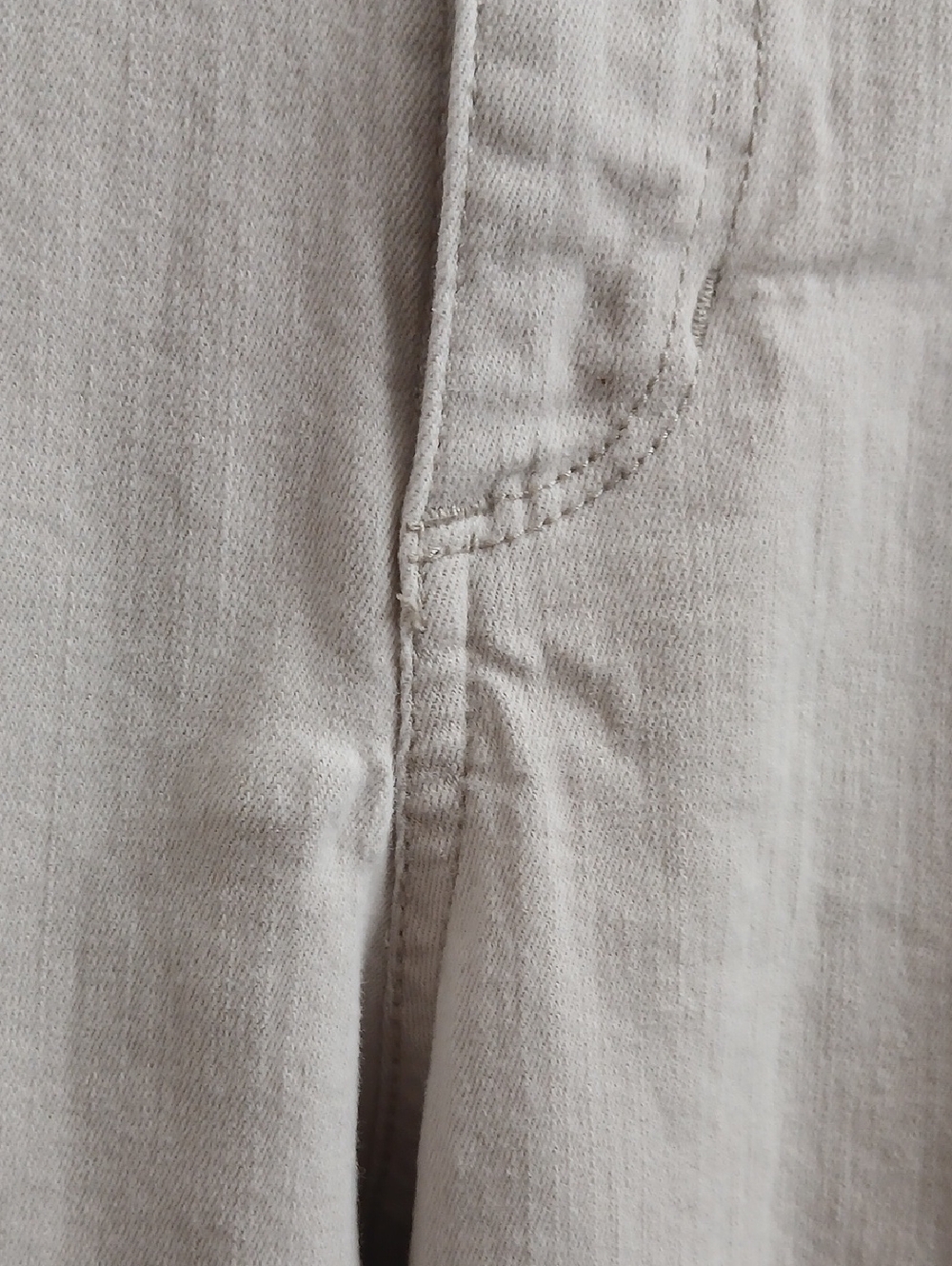 Bandolino Cream Straight-Leg Jeans Size 14 - Picture 6 of 10
